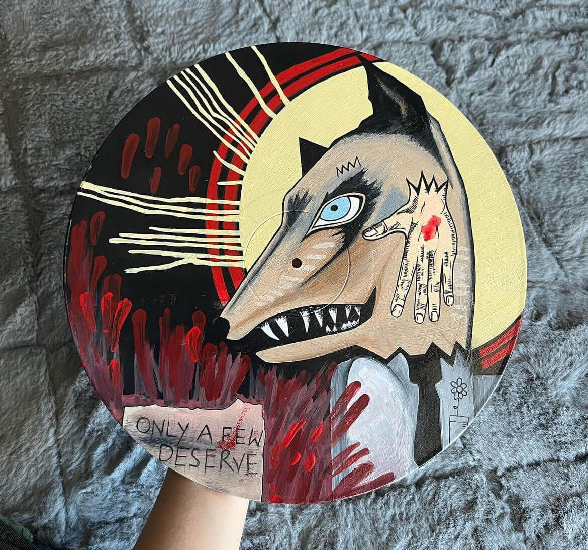 Knifeman AJJ Album Record Painting